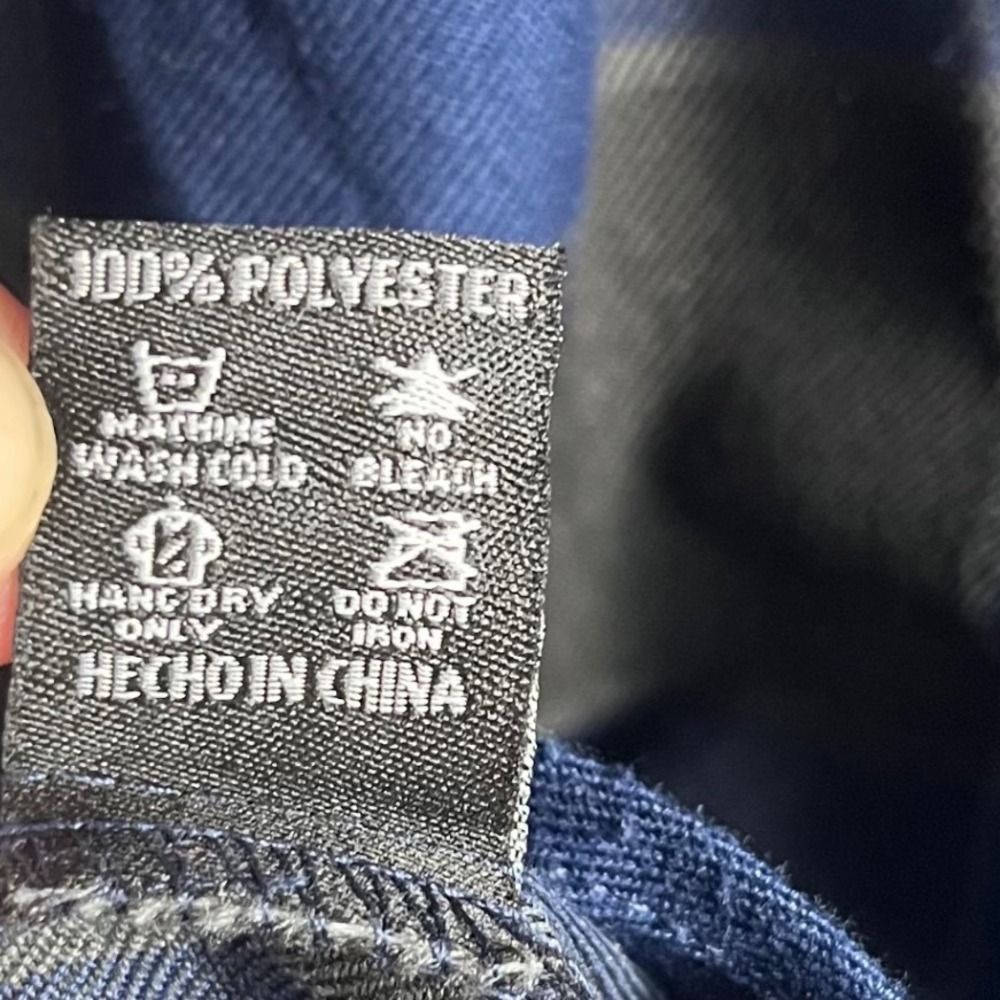 Dixxon Flannel Company Maddo Shirt Womens L Blue Black Plaid D-Tech Snap - Picture 7 of 10